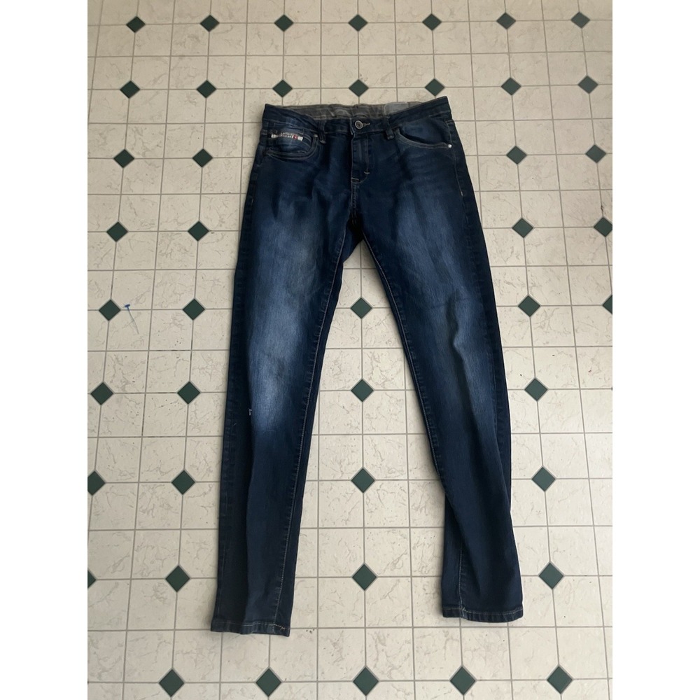 Diesel Jeans Boys Youth 16 Y Blue Elastic Waist Denim Faded Medium Wash Y2k Vtg